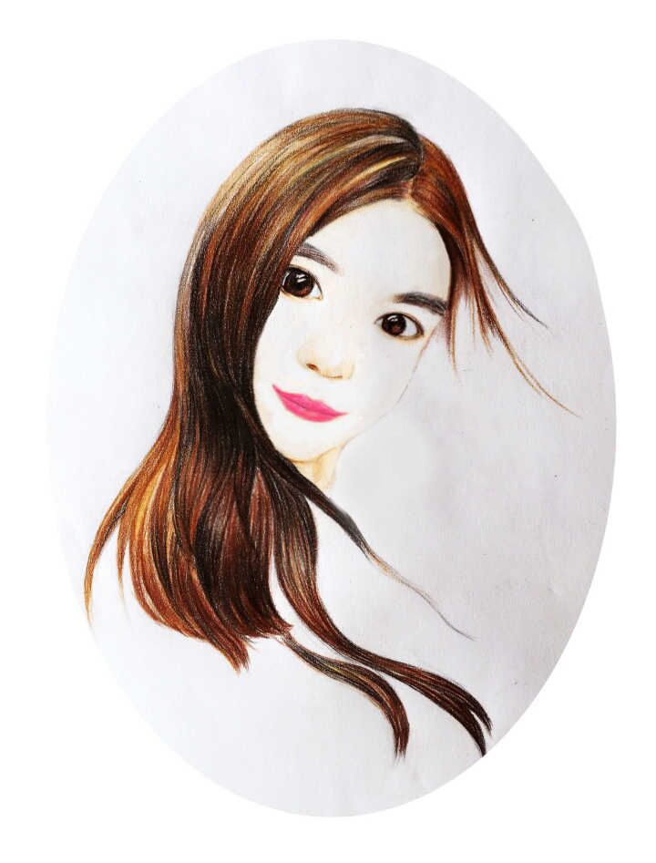 鸡翅手绘:手绘梦女神画像!认准你的梦女神!